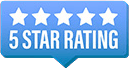 5-Star Rating from real customers