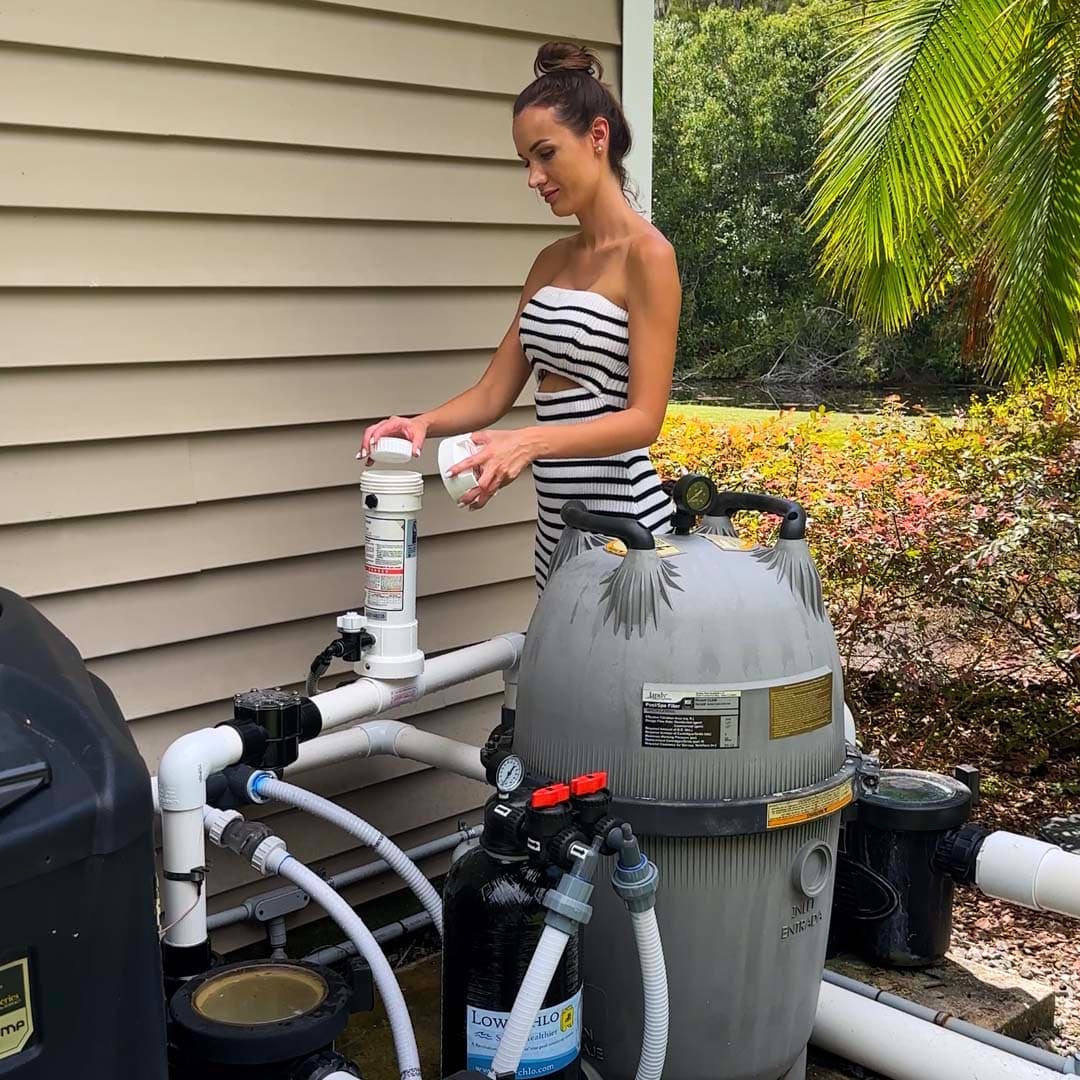 Simple to live with — it fits right into your normal pool routine.